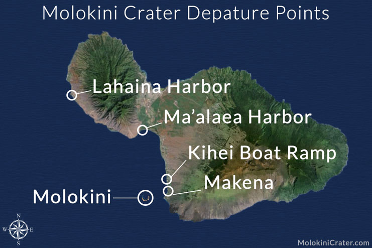 molokini crater departure points