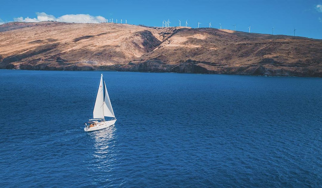 Sailing off the Coast of Maui, Hawaii